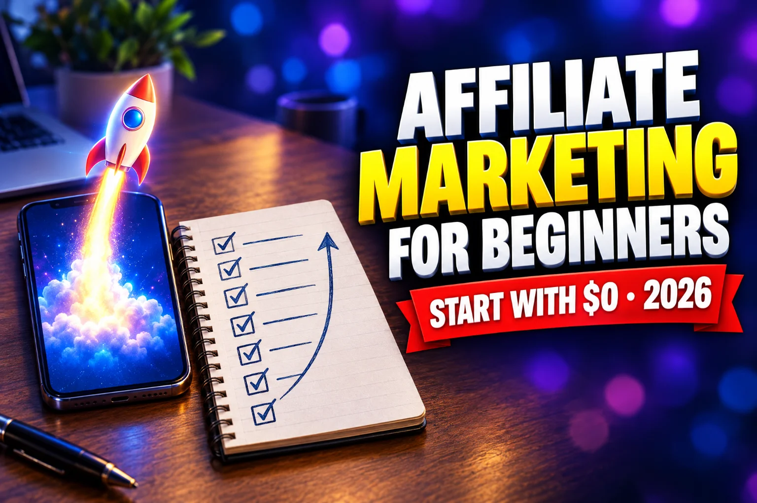 Affiliate marketing for beginners: how to start with $0 in 2026